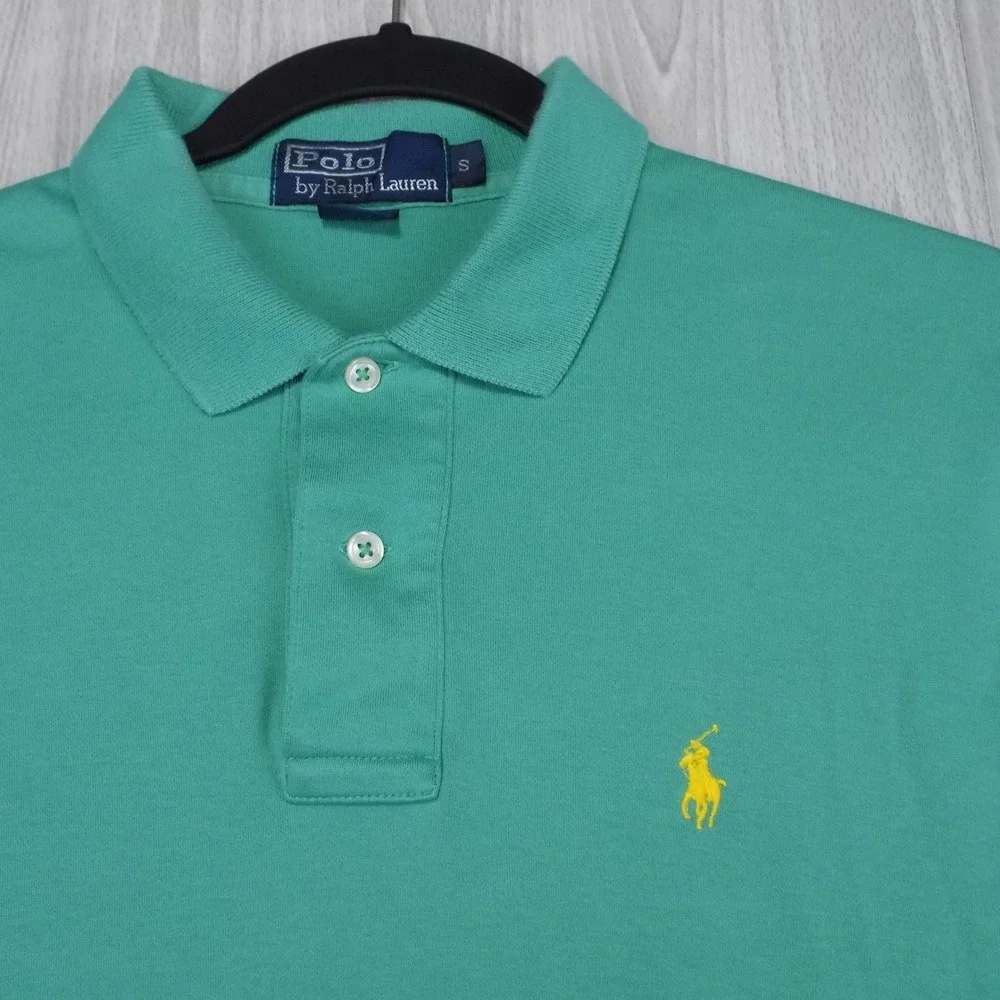 Polo Ralph Lauren Classic Fit Polo Shirt Mens S Green Short Sleeve EUC